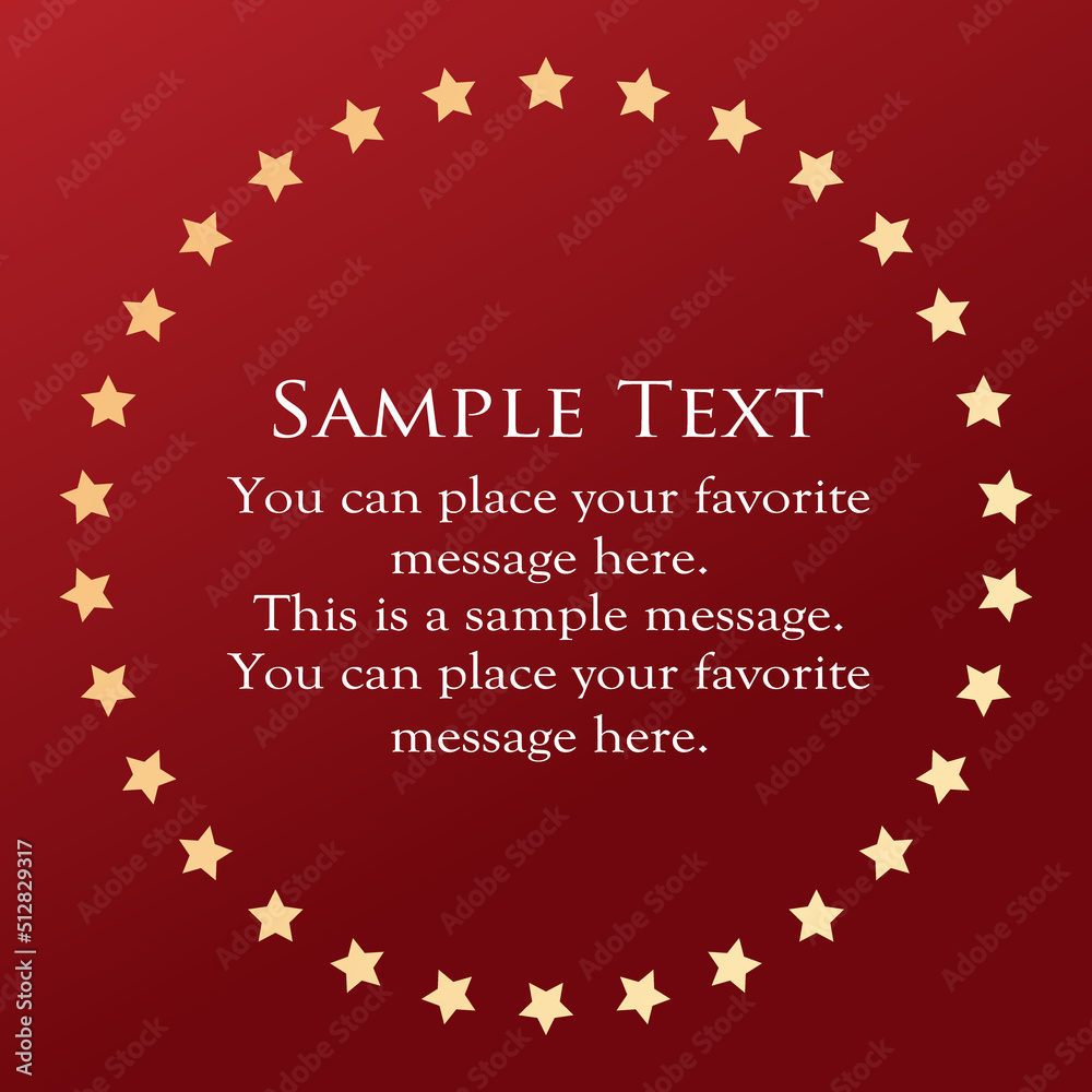 Fototapeta premium 天体をイメージしたフレーム。おしゃれな見出し。豪華なフレーム。