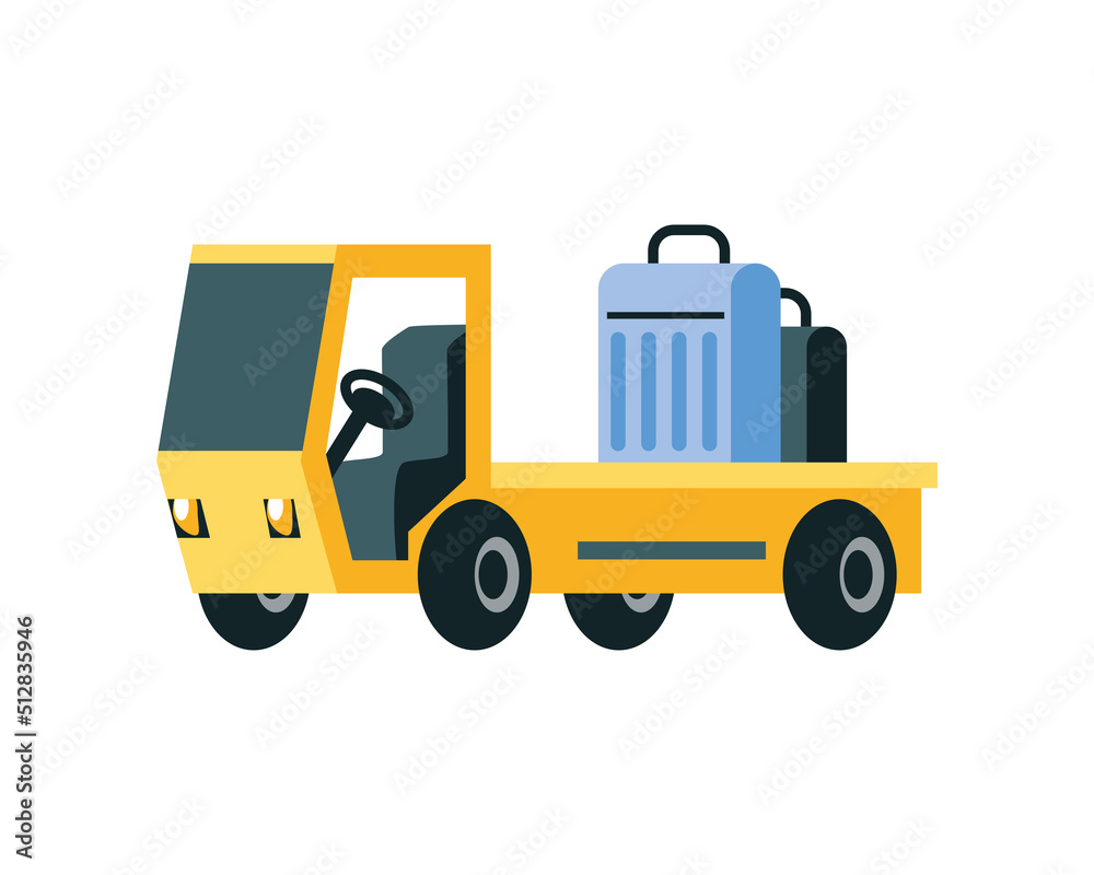 airport luggage truck
