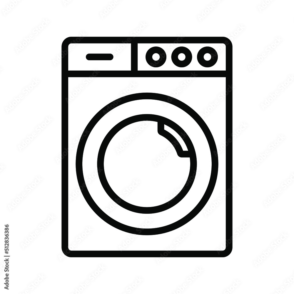Washer icon. wash machine sign. vector illustration Washer icon. wash machine sign. vector illustration