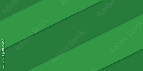 Simple green business background, vector paper art.