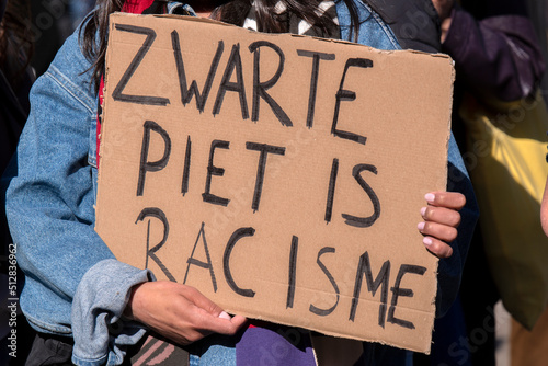 Demonstration Against Racism At Amsterdam The Netherlands 19-3-2022