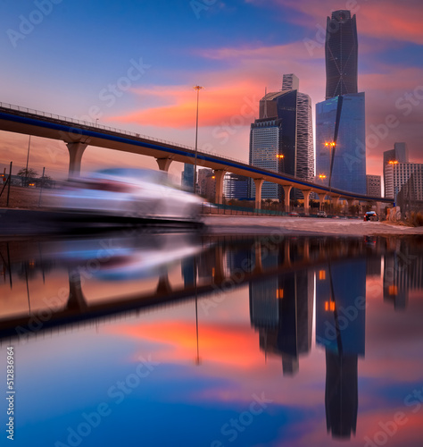 Large buildings equipped with the latest technology, King Abdullah Financial District, in the capital, Riyadh, Kingdom of Saudi Arabia