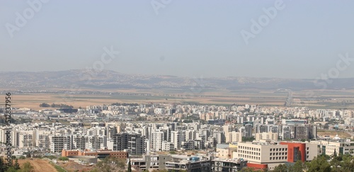 The city of Afula in the Jezreel Valley seen from above  © Believes In God