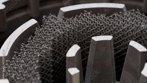 part of the housing of the first engine support made on a 3D printer printed
