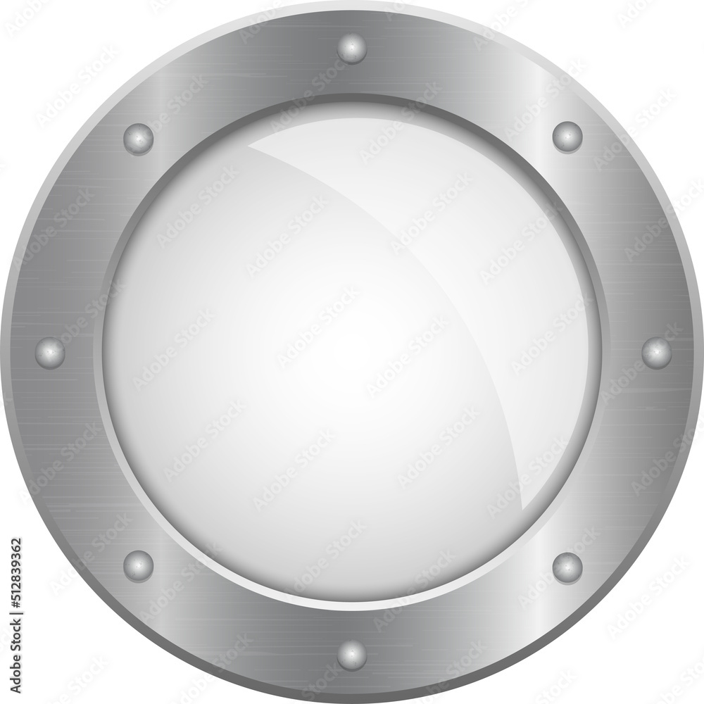 Photo &amp; Art Print Metallic porthole clipart design illustration, Emil