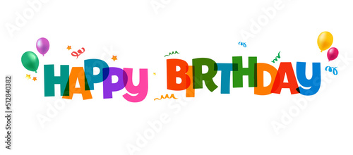 "HAPPY BIRTHDAY" Vector design