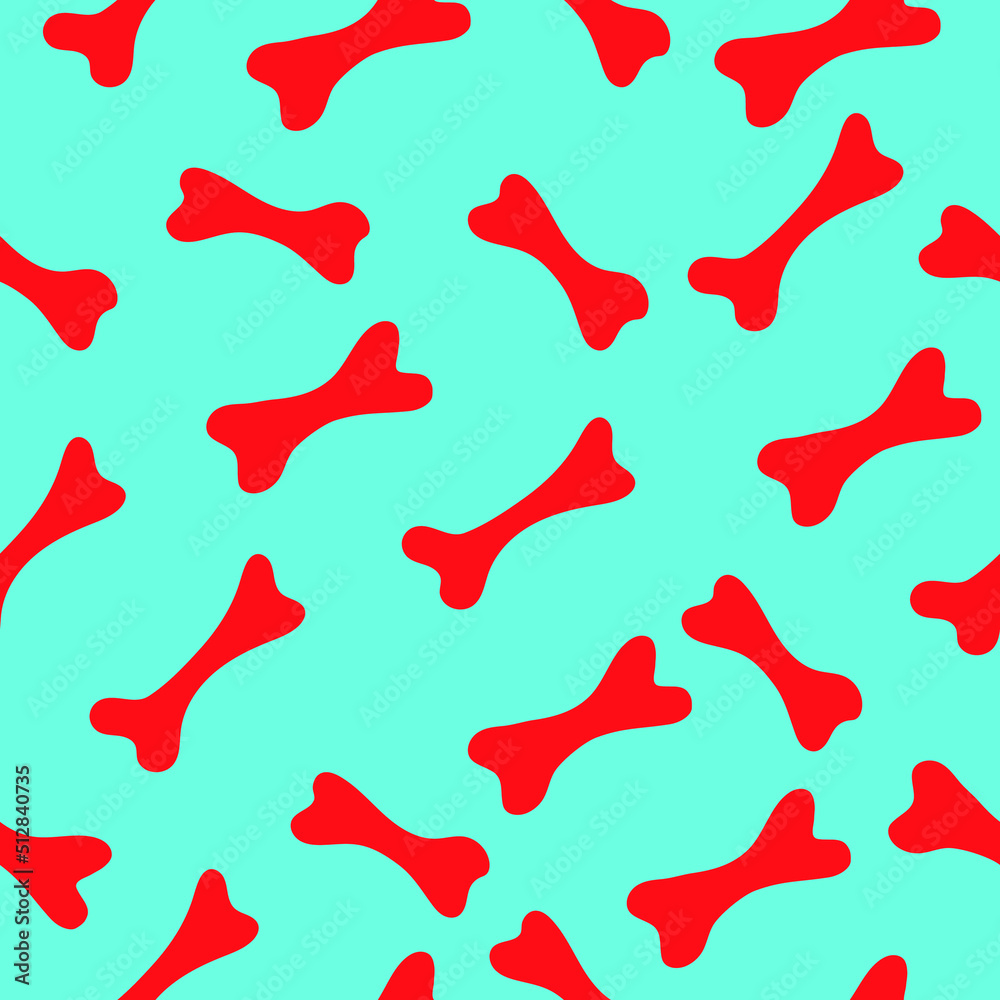 Vector pattern with bones. Pattern for dogs. High quality vector illustration.