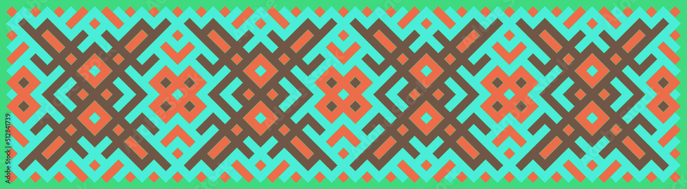 Multicolor truchet tiling connections illustration Multicolor truchet tiling connections illustration