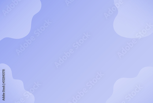 紫色の背景に雲のような抽象的な形が浮かぶゆるふわで近未来的な背景･フレームの素材