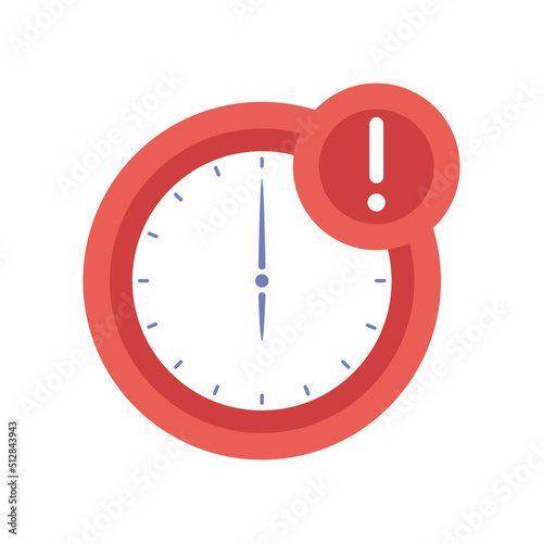 clock with exclamation mark