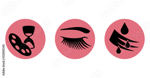 Icons set - mascara properties