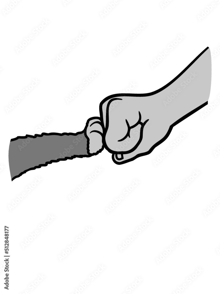 Fototapeta premium Katze Brofist Fist Pump 