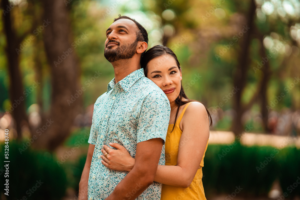 Fototapeta premium beautiful couple hugging