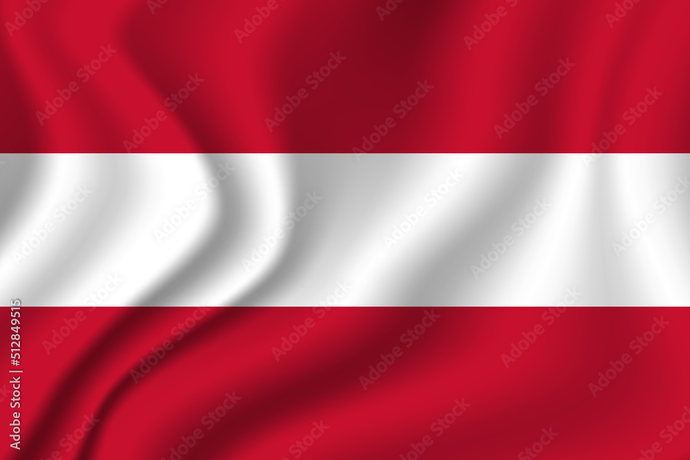 Obraz premium Flag of Austria. Austrian national symbol in official colors. Template icon. Abstract vector background