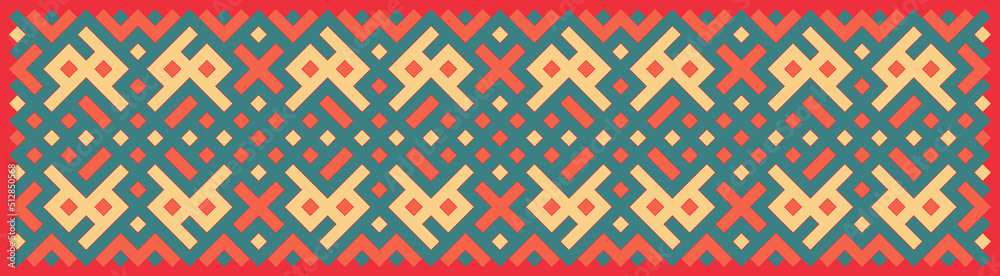Multicolor truchet tiling connections illustration Multicolor truchet tiling connections illustration