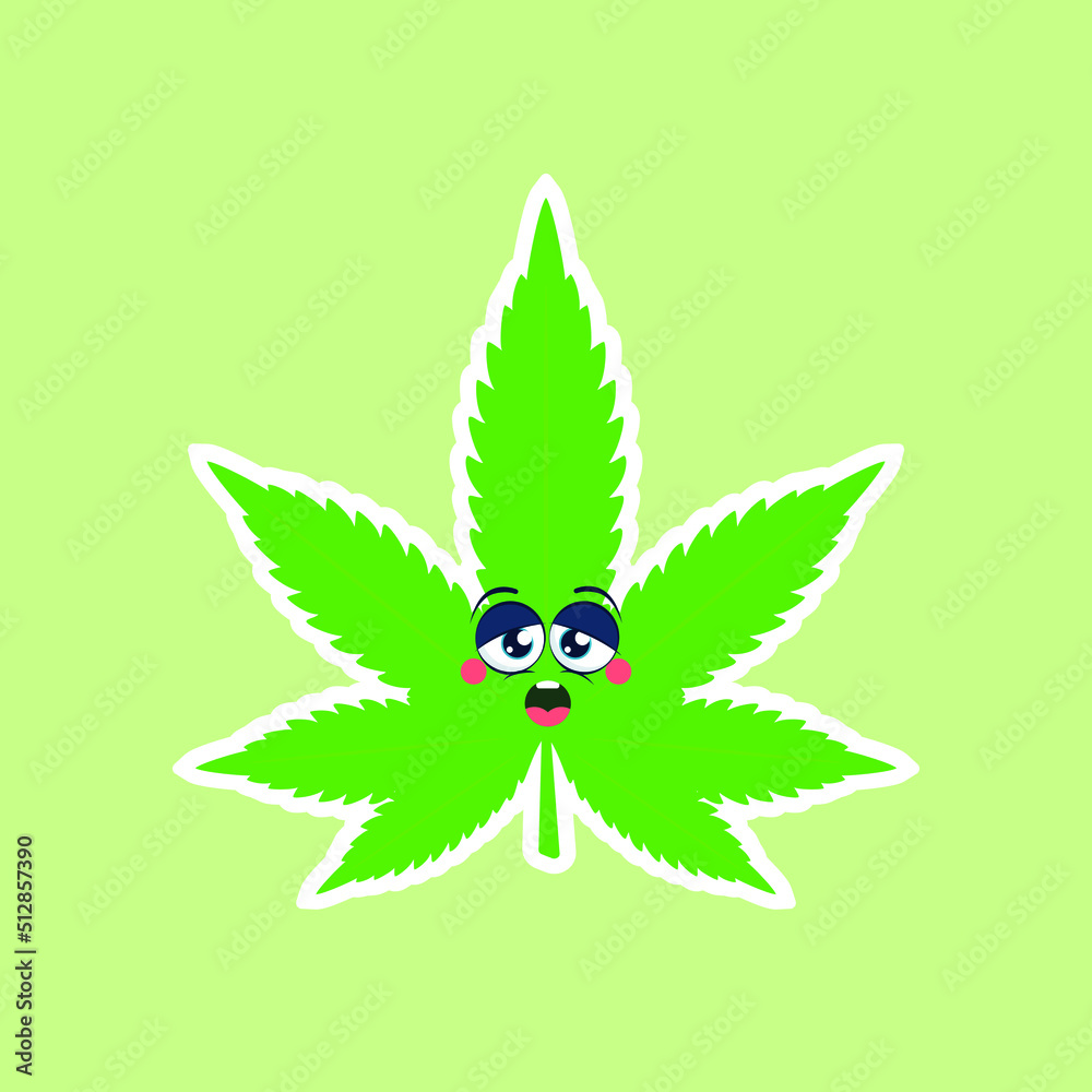 weed leaf character weed leaf character