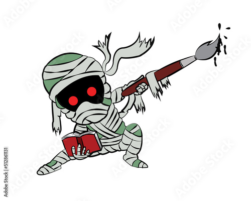 mummy logo design character