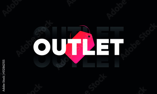 outlet sale logo vector post photo