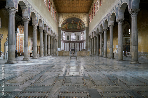 The paleochristian styled Santa Sabina church in Rom photo