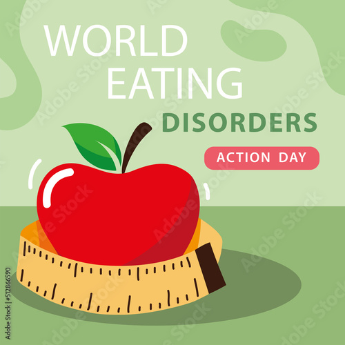 world eating disorders card