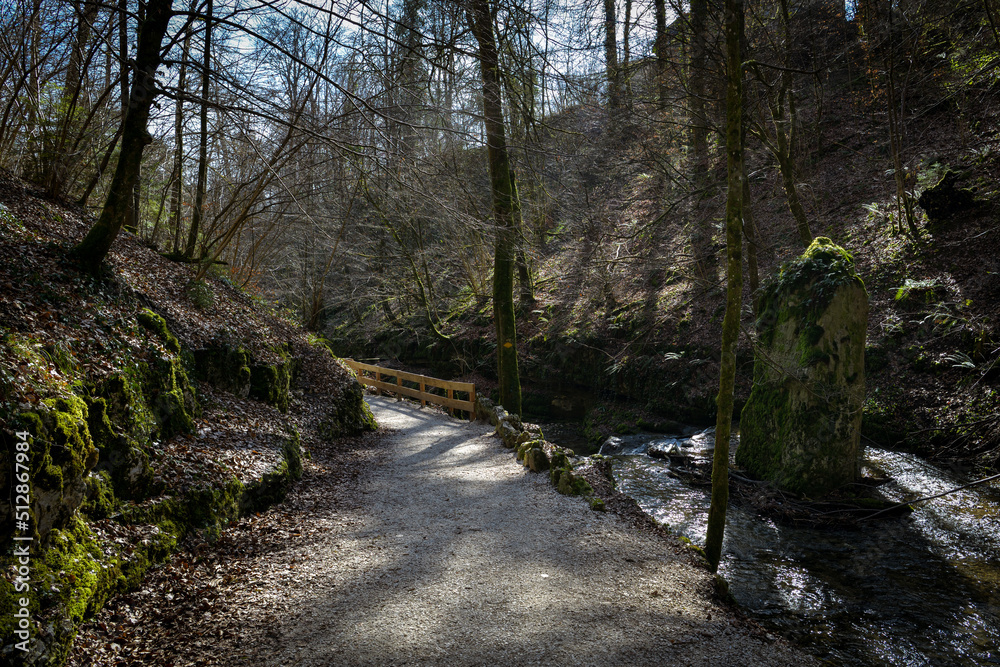Fototapeta premium Beautiful hiking trail through Verena gorge