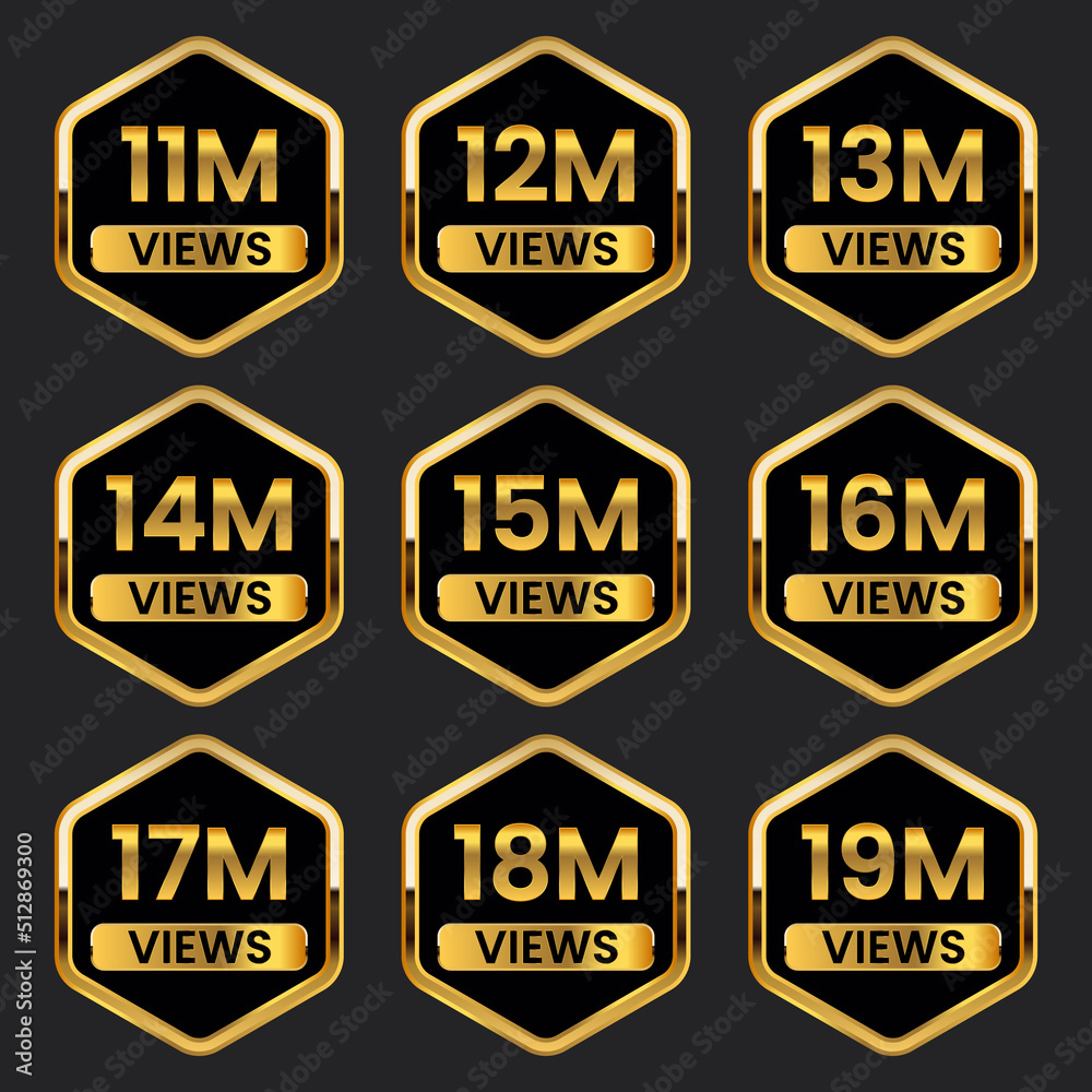 11 million to 19 million plus views celebration thumbnail design vector, 11m plus views
11 million to 19 million plus views celebration thumbnail design vector, 11m plus views