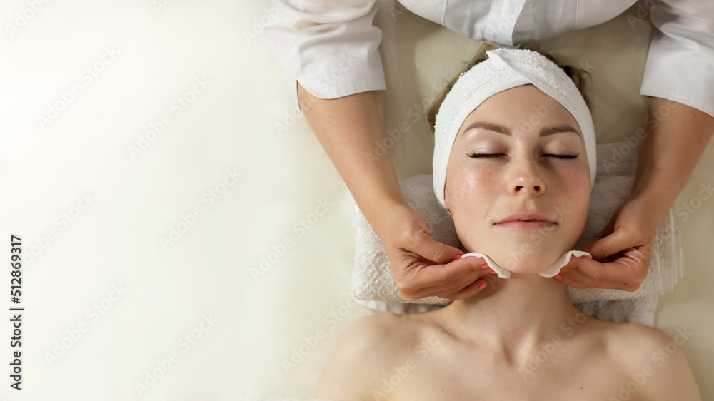 Dermatologist make beauty procedures for woman patient in aesthetic medical clinic. Cosmetology concept. Dermatologist make beauty procedures for woman patient in aesthetic medical clinic. Cosmetology concept.