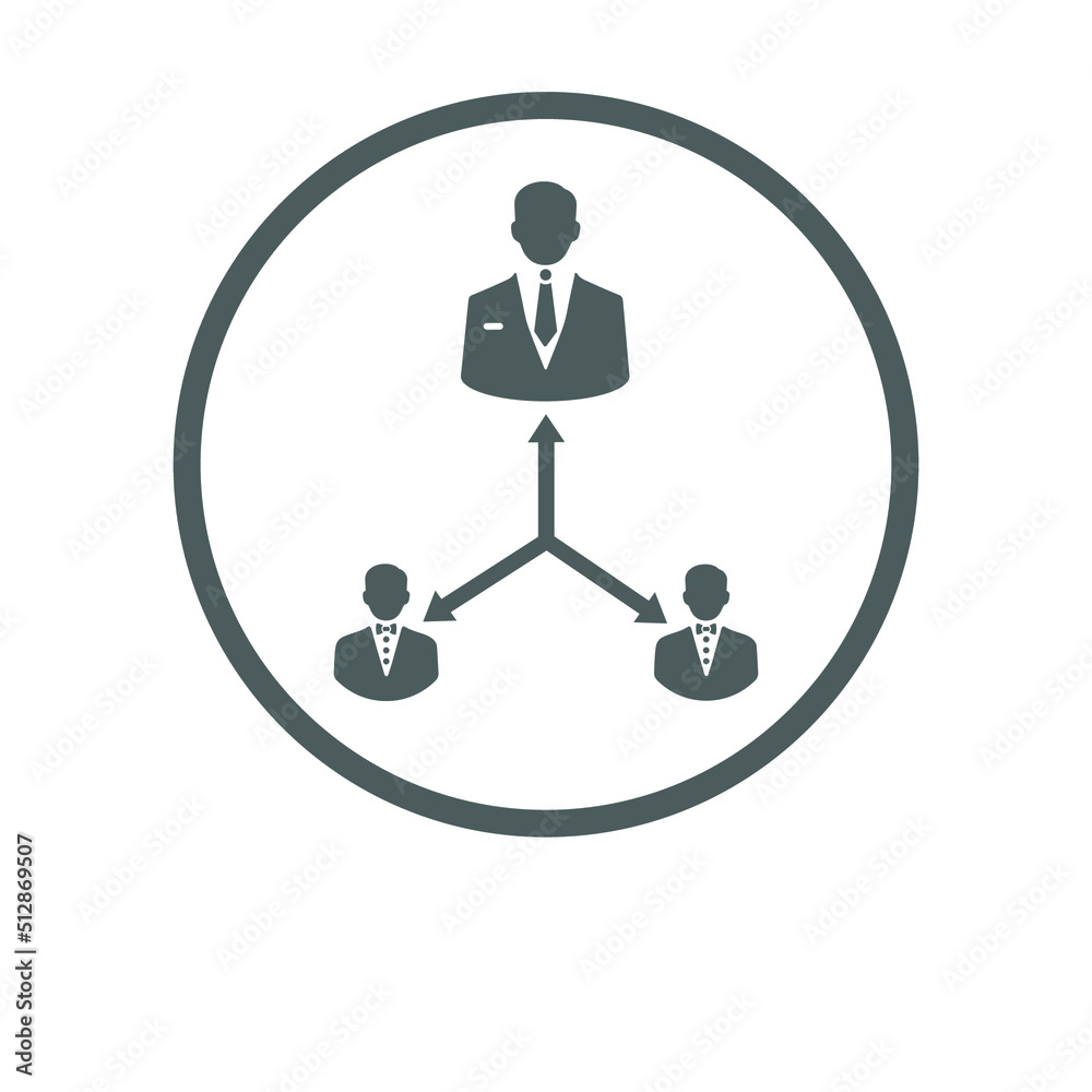 Business, manager, officers icon. Gray vector graphics. Business, manager, officers icon. Gray vector graphics.