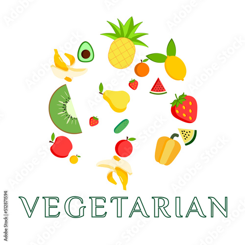 Vector logo design template. Organic food sign