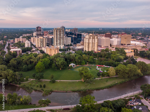 Canvas Print view of London Ontario downtown city