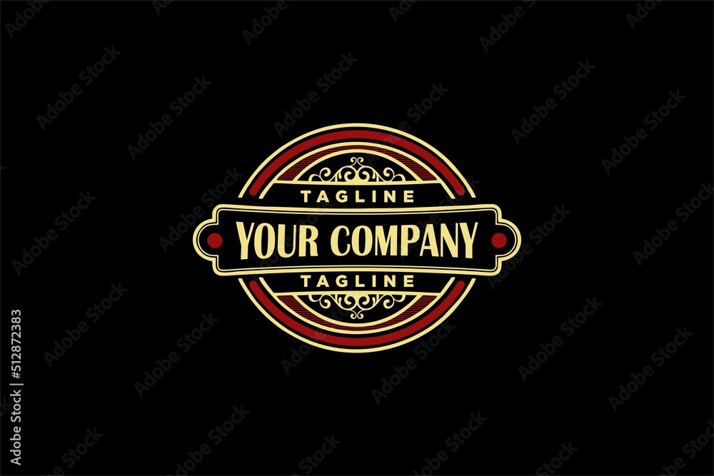 Obraz premium Vintage badge collection luxury logo