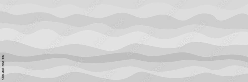Abstract nautical wallpaper of the surface. Wavy sea background. Pattern with lines and waves. Multicolored texture. Decorative style. Doodle for design. Black and white illustration