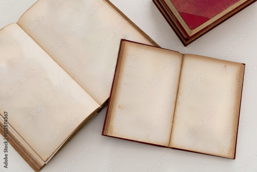 Fototapeta premium Blank open books