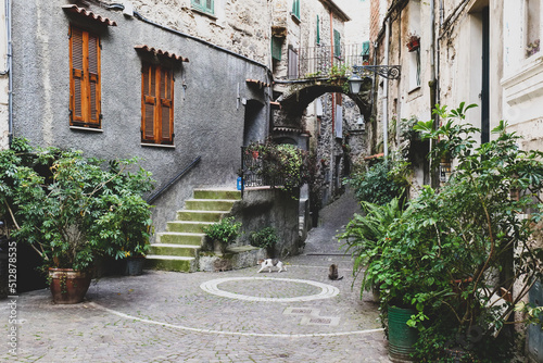 Fototapeta Naklejka Na Ścianę i Meble -  Cityscape of Rocchetta Nervina, Ligurian - Italy