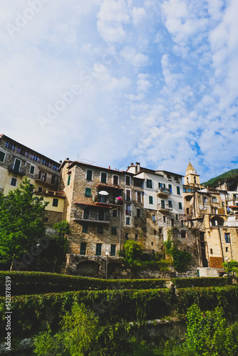 View of the Rocchetta Nervina Sitano village within the Liguria Region - Italy