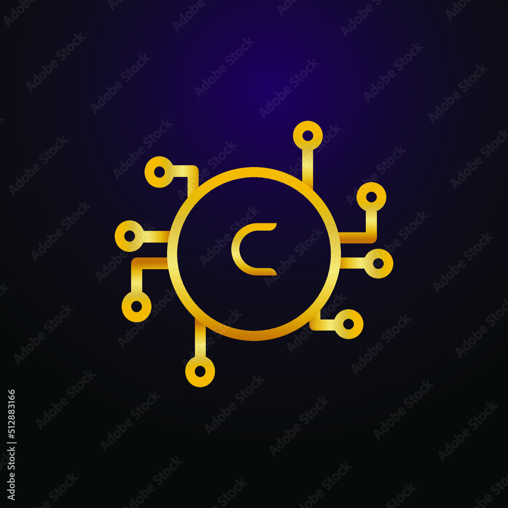 Premium luxury Vector elegant gold and font Letter C Template for company logo with monogram element 3d Design Premium luxury Vector elegant gold and font Letter C Template for company logo with monogram element 3d Design