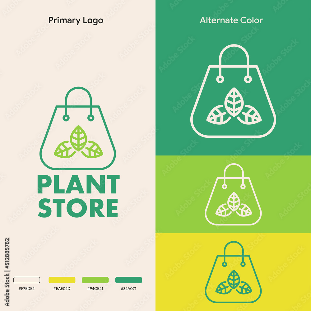 simple minimalist plant shop logo design simple minimalist plant shop logo design