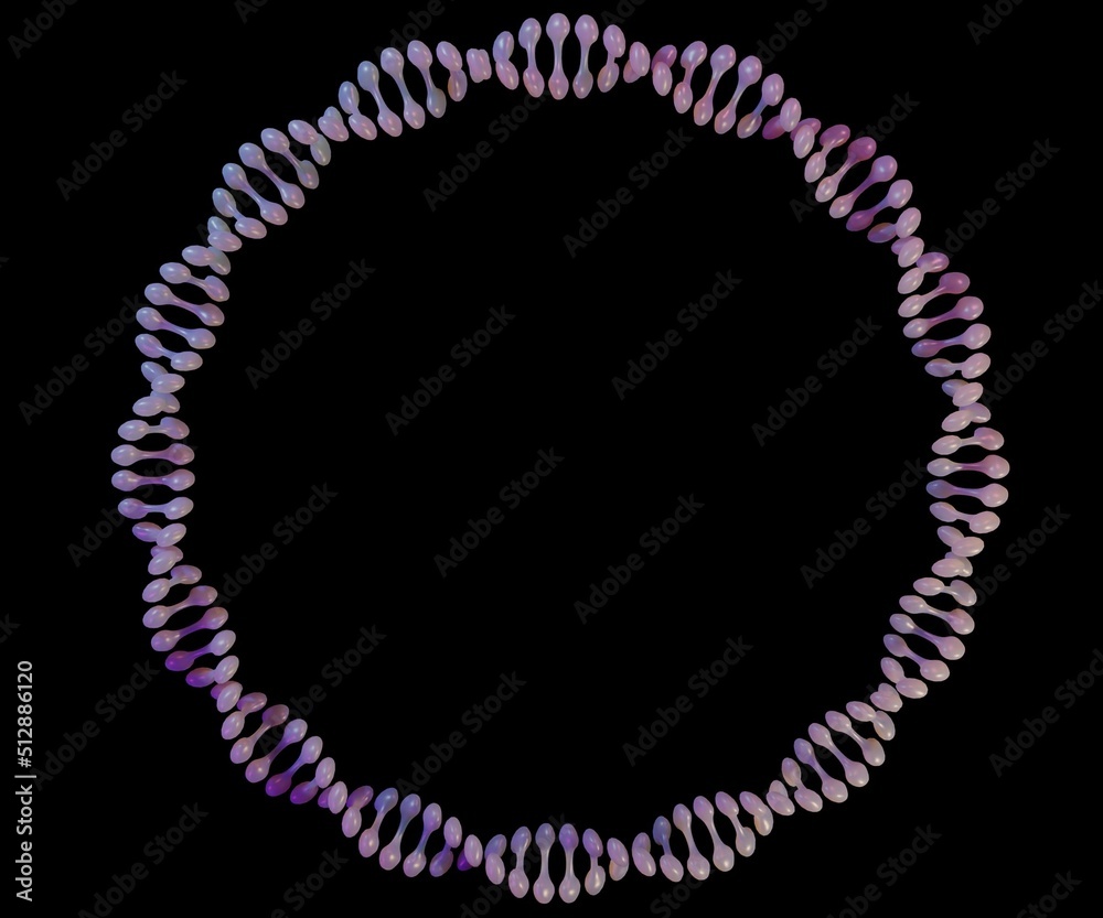 Fototapeta premium A plasmid is a small circular DNA molecule found in bacteria and some other microscopic organisms 3d rendering