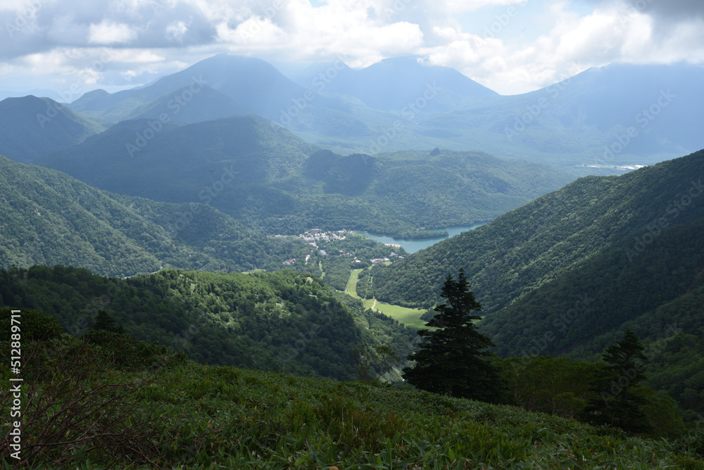 Mountain climbing in summer season