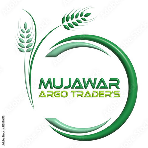 agricultural trader logo design 3D