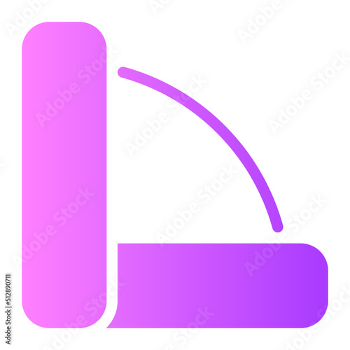 rotate gradient icon