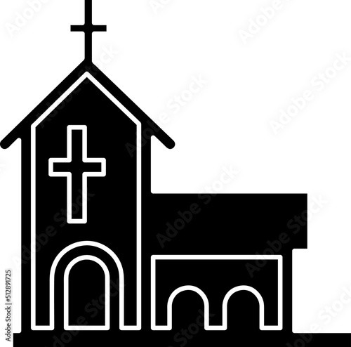Church bulding line icon set. Icons of christian religion. Flat style.eps