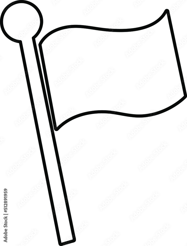 Flag icon vector illustration on white background..eps Flag icon vector illustration on white background..eps