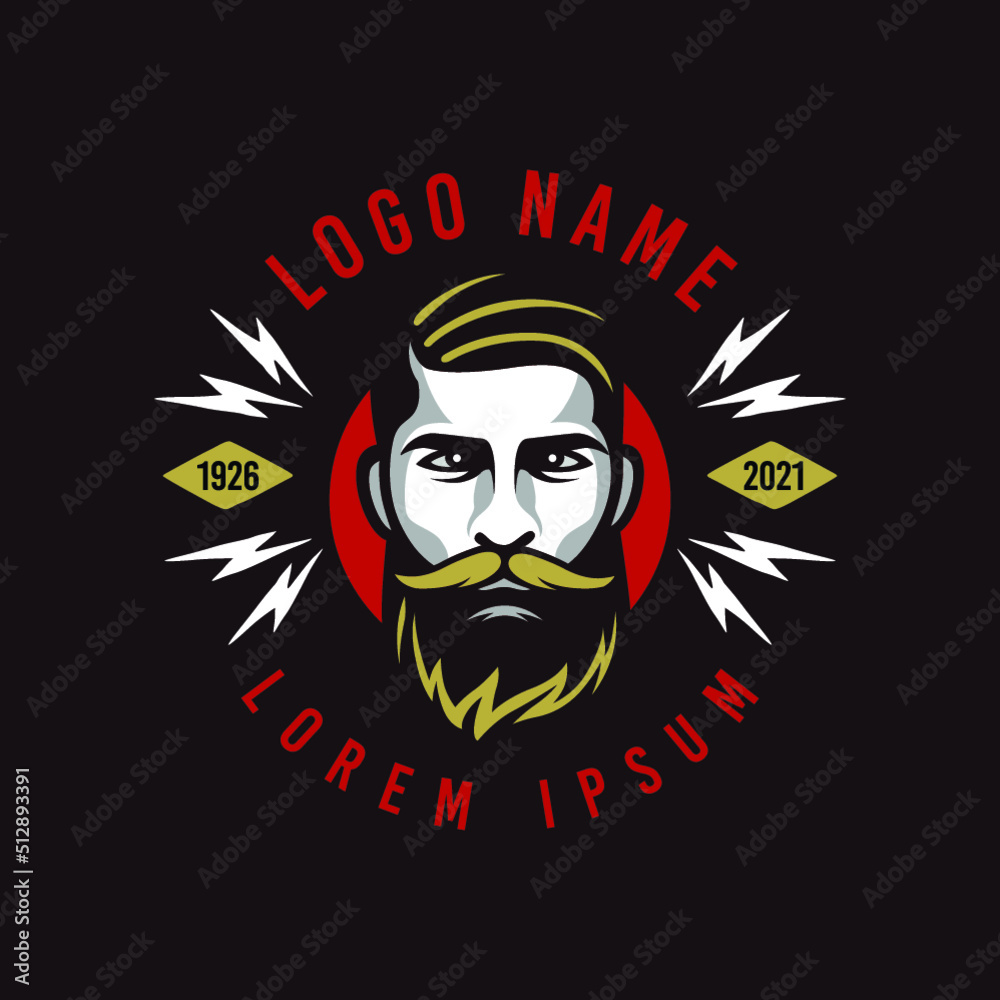 Barber Shop Icon Illustration_Vectoroom Barber Shop Icon Illustration_Vectoroom