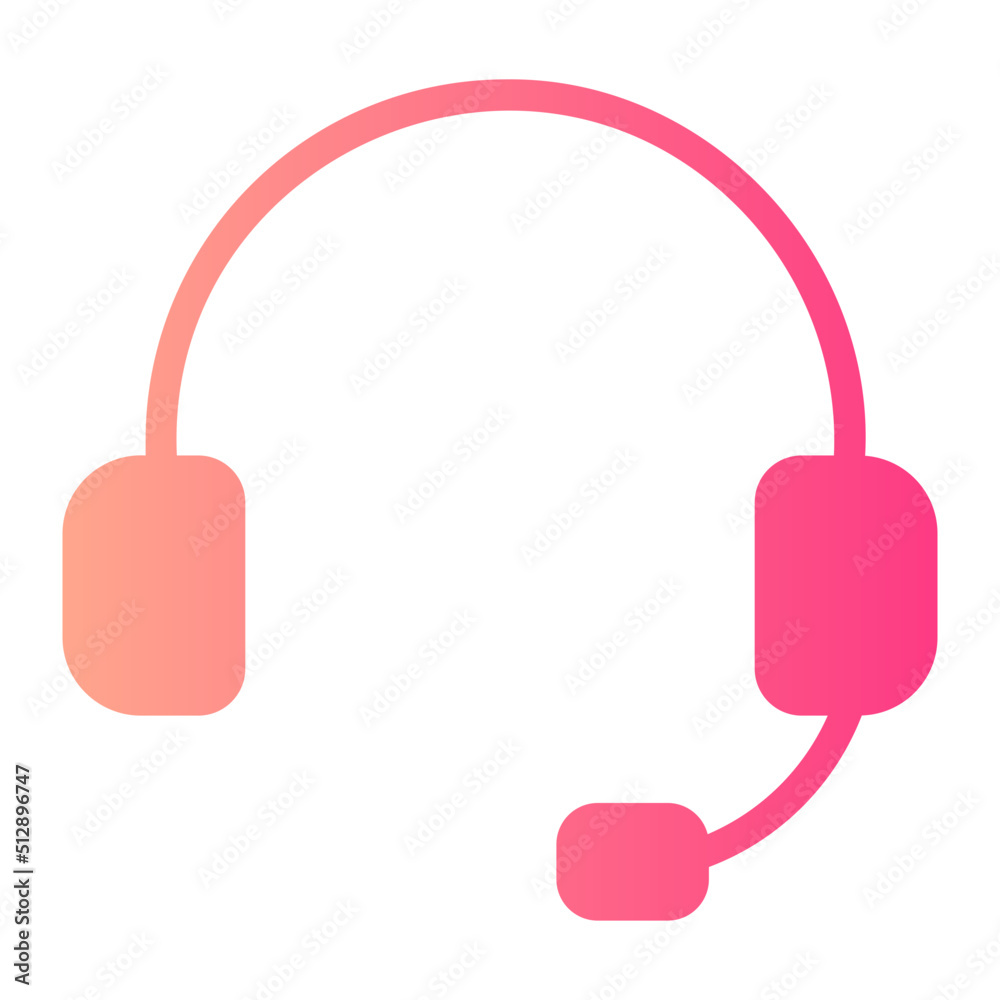 headphones gradient icon