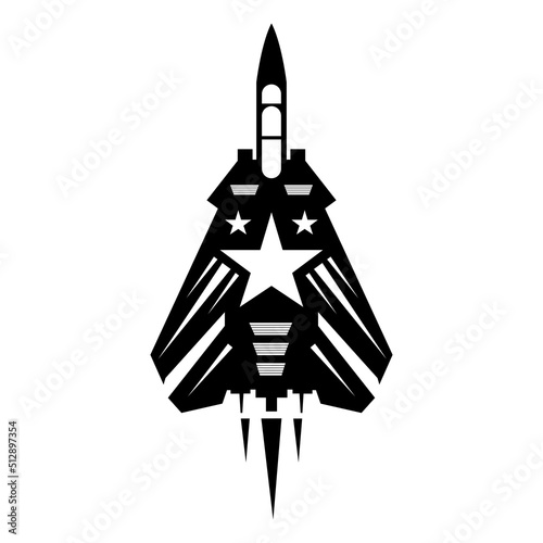 fighter plane vector