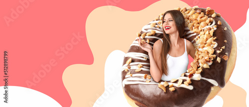 Beautiful young woman with ...