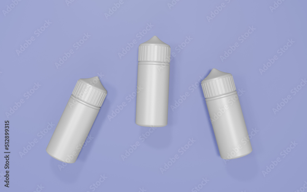 Vape liquid bottle mockup 3D Rendering