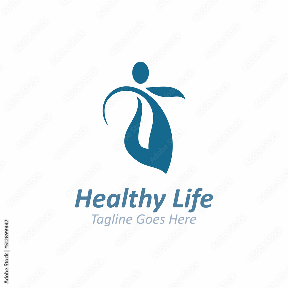People leaf wellness logo abstract nature design Vector Image People leaf wellness logo abstract nature design Vector Image