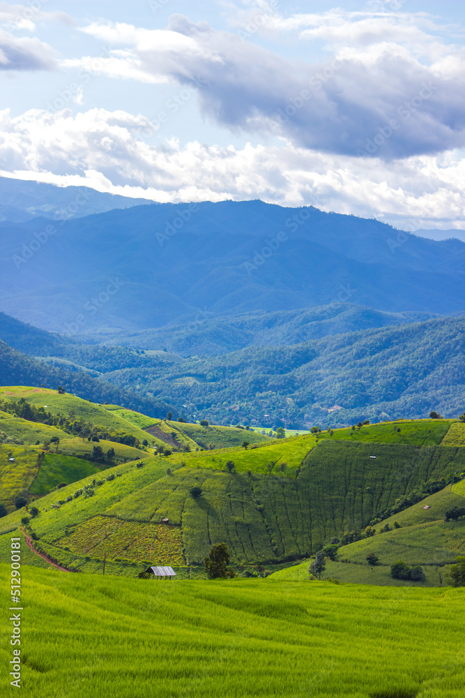 Beautiful scenery of Ban Pa Pong Piang,Mae Chaem,Chiang Mai province,Northern Thailand. Beautiful scenery of Ban Pa Pong Piang,Mae Chaem,Chiang Mai province,Northern Thailand.